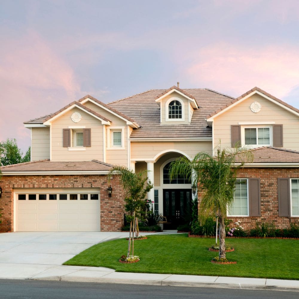 car in front of the house