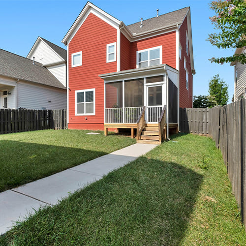 sunset in the suburbs