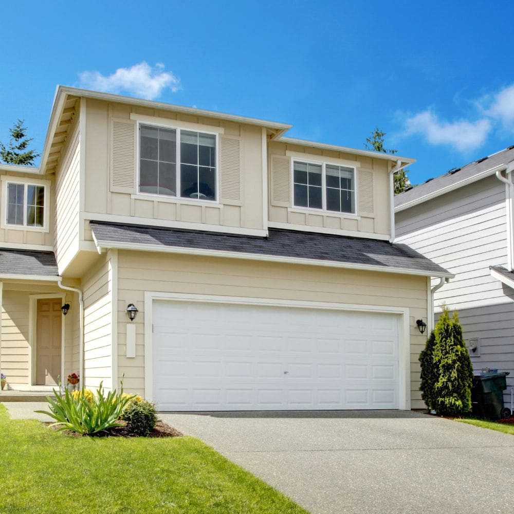 car in front of the house