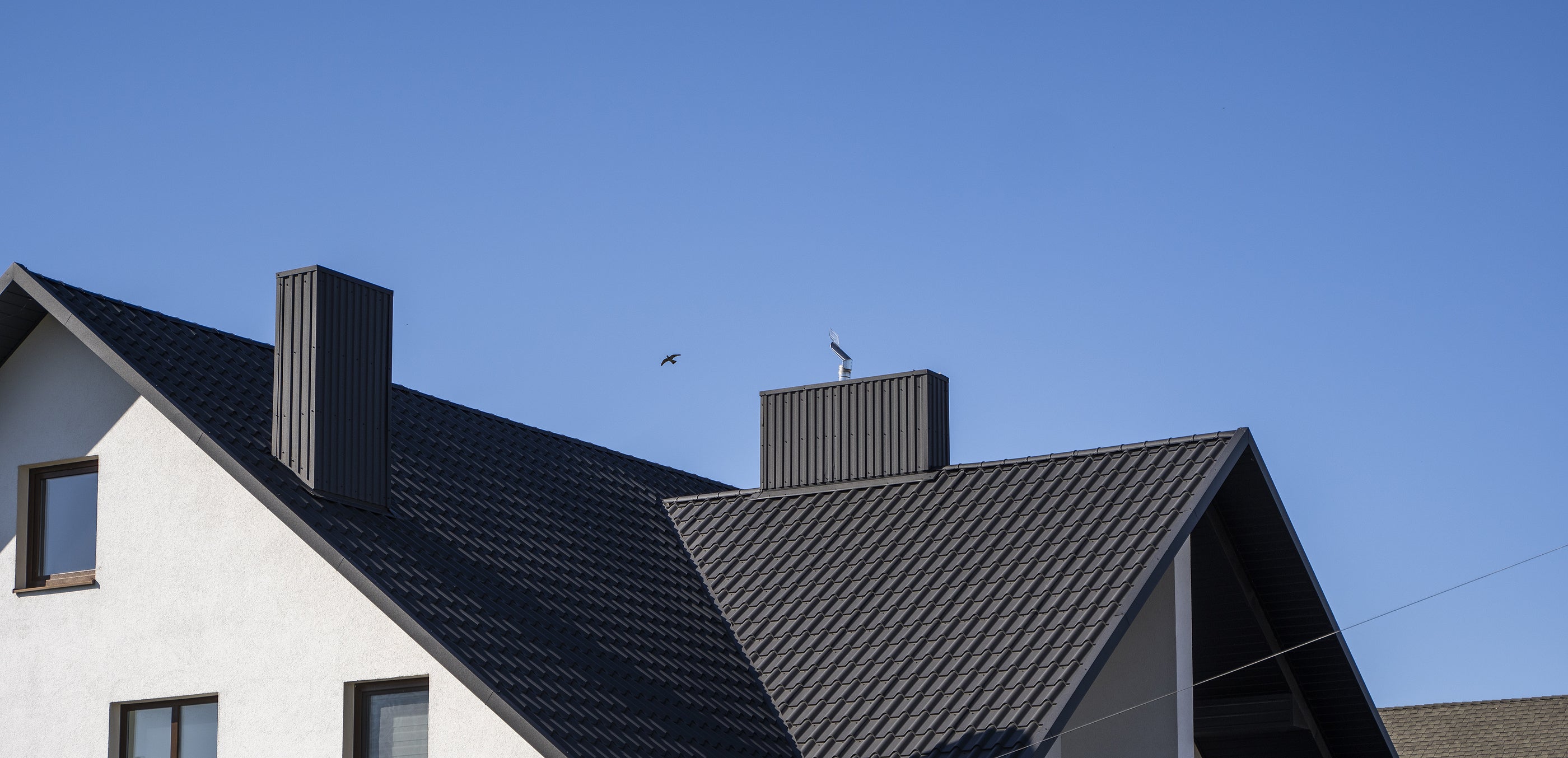 sunset in the suburbs