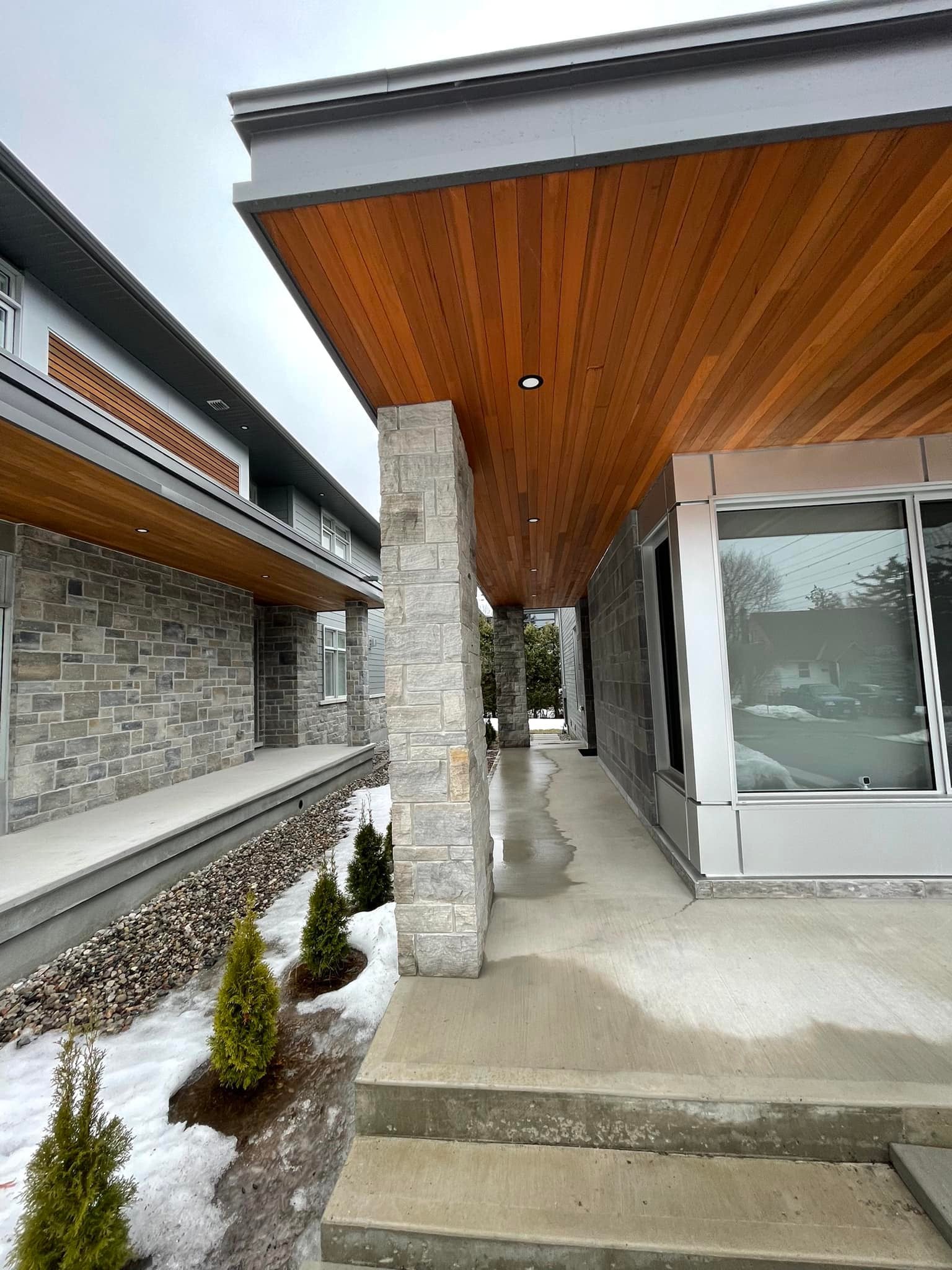 car in front of the house