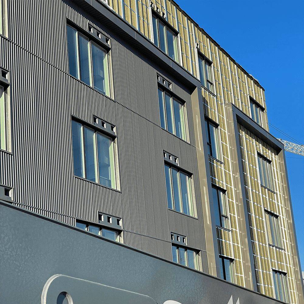 sunset in the suburbs