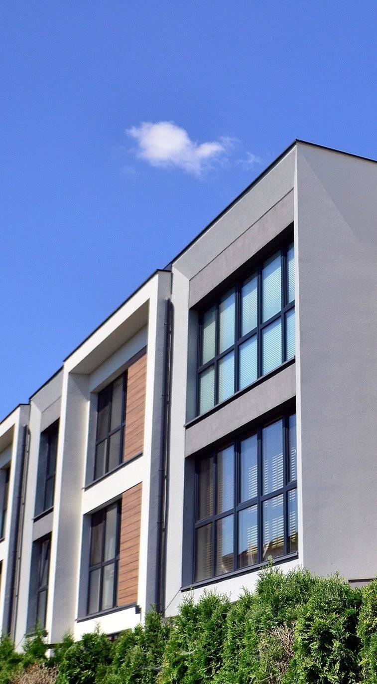 sunset in the suburbs