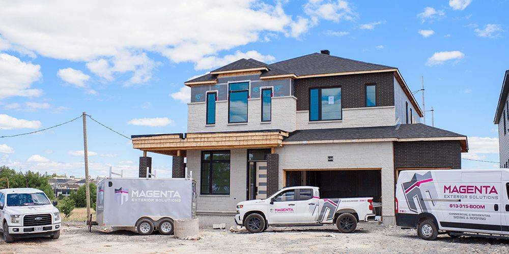 sunset in the suburbs